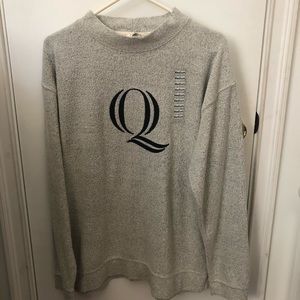 Quinnipiac University towel crew neck sweatshirt